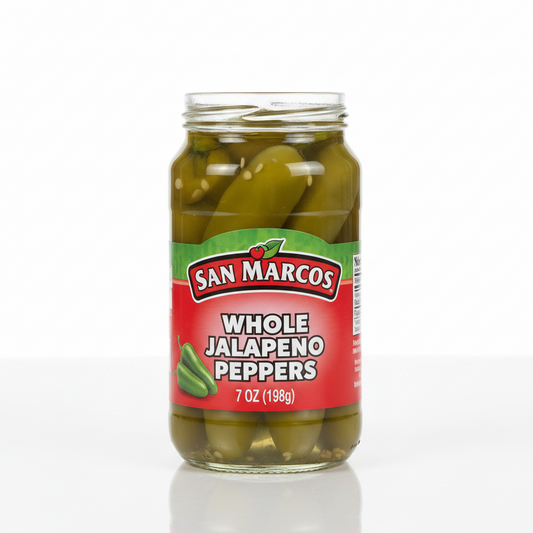 San Marcos Whole Jalapeno Peppers 7oz
