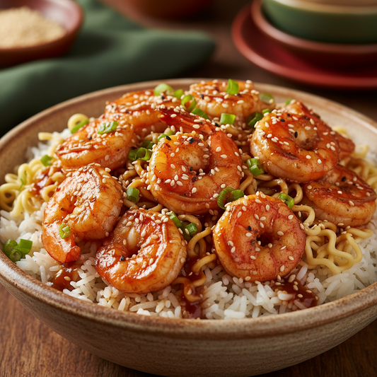 Shrimp Rice Or Noolde Bowl