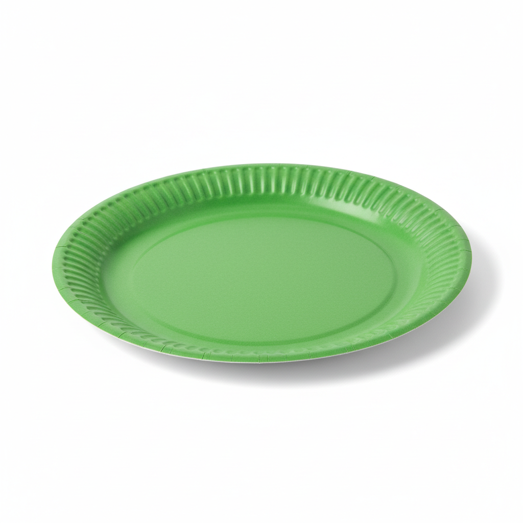 Unique 8 Inch Paper Plates Green