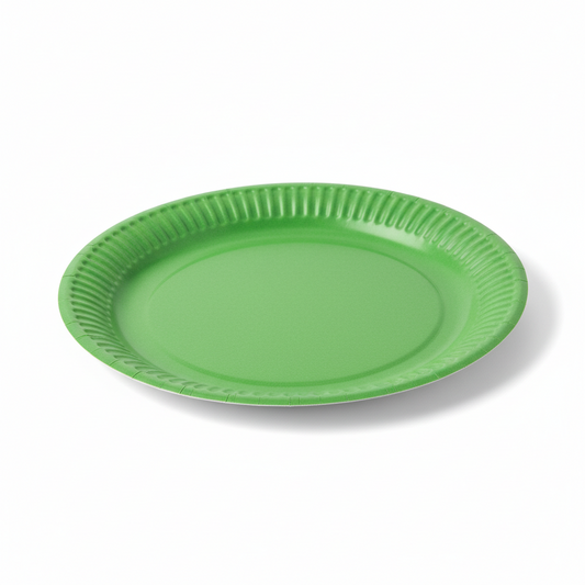 Unique 8 Inch Paper Plates Green