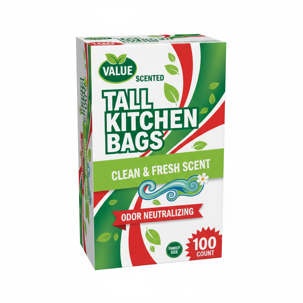 Value Scented Tall Kitchen Bags