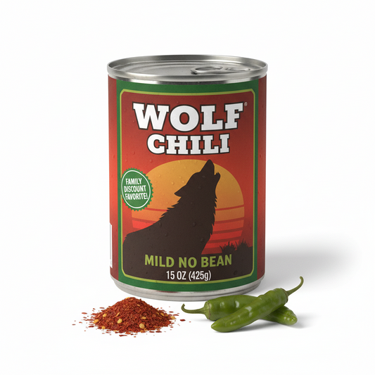 Wolf Chili Mild Nobean 15 Oz