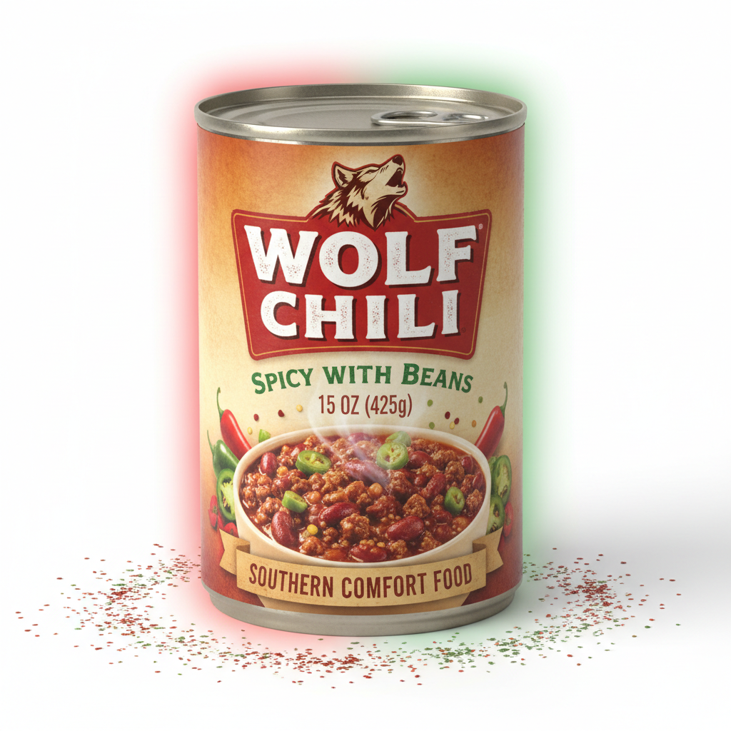 Wolf Chili Spicy With Bean 15 Oz