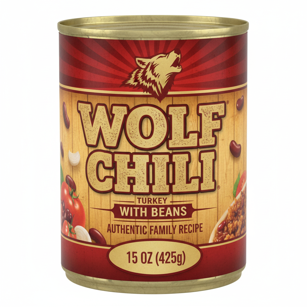 Wolf Chili Turkey Can15 Oz