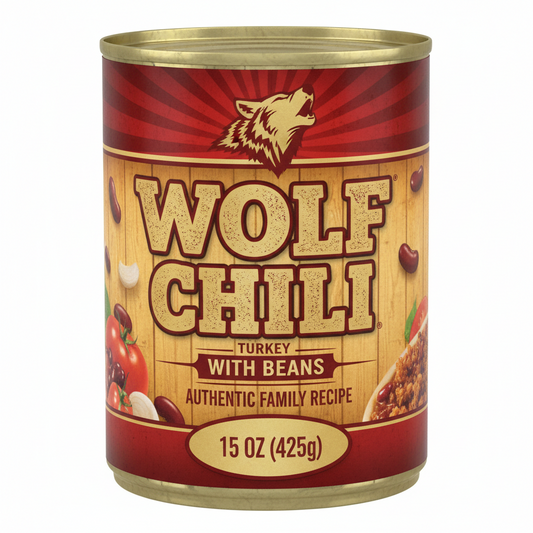 Wolf Chili Turkey Can15 Oz