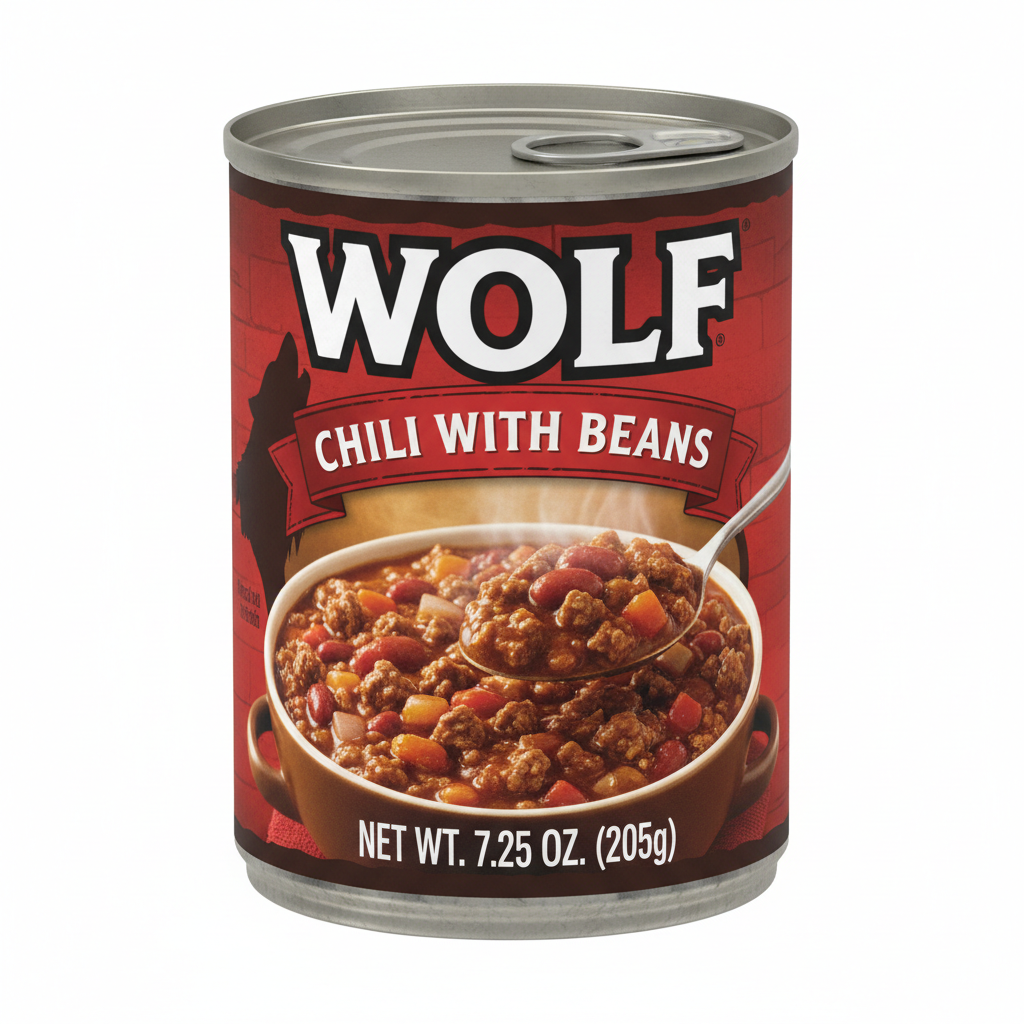 Wolf Chili W/beans 7.25oz