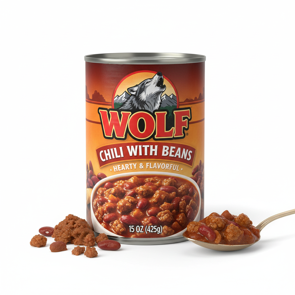 Wolf Chili With Bean 15 Oz